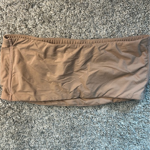 Skims Fits Everybody Bandeau Top bra strapless beige medium tan tube seamless - Picture 6 of 6